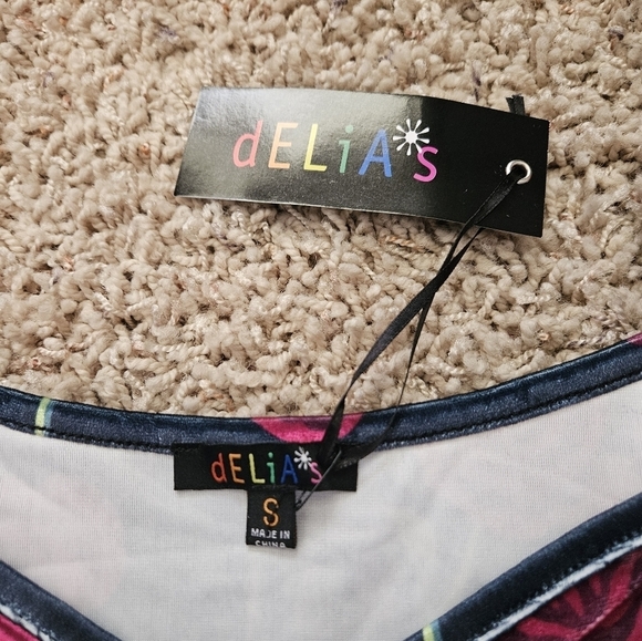 NWT Dolls Kill Delia's Juliet Rose Top - small - Picture 4 of 10